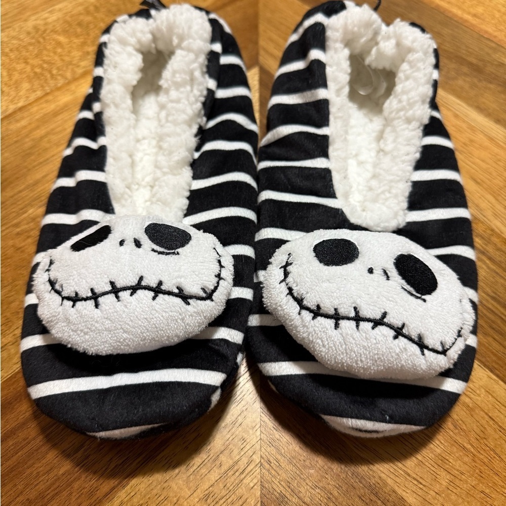 Jack Skellington Slipper Socks - Disney Women Nightmare Before Christmas Size 7 - Picture 3 of 9